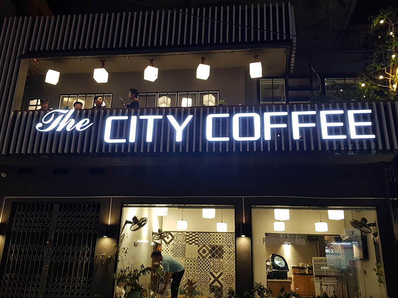 Biển quảng cáo coffee City