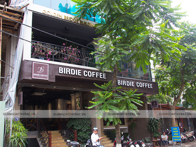 Biển quảng cáo quán Coffee Birdie