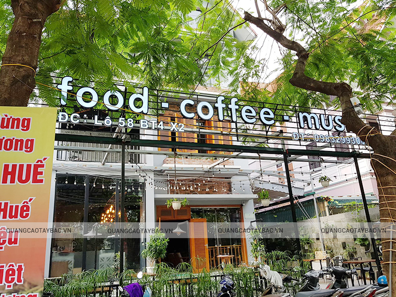 Biển quảng cáo coffee food Linh Đàm