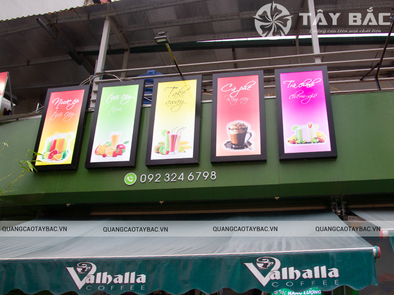 Biển quảng cáo cafe Vaiballa