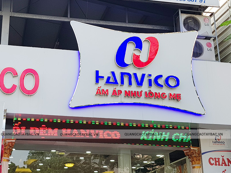 biển quảng cáo chăn ga gối đệm Havico