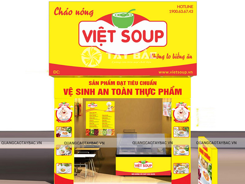 Biển quảng cáo cháo dinh dưỡng Việt Soup