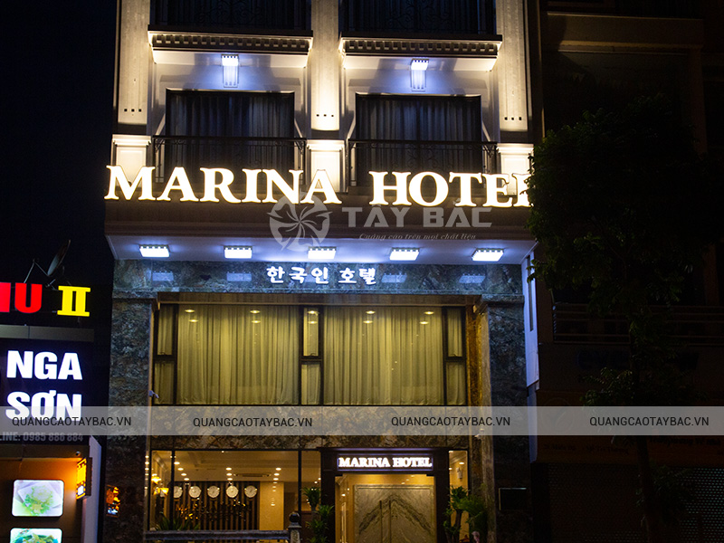 Biển quảng cáo khách sạn Marina