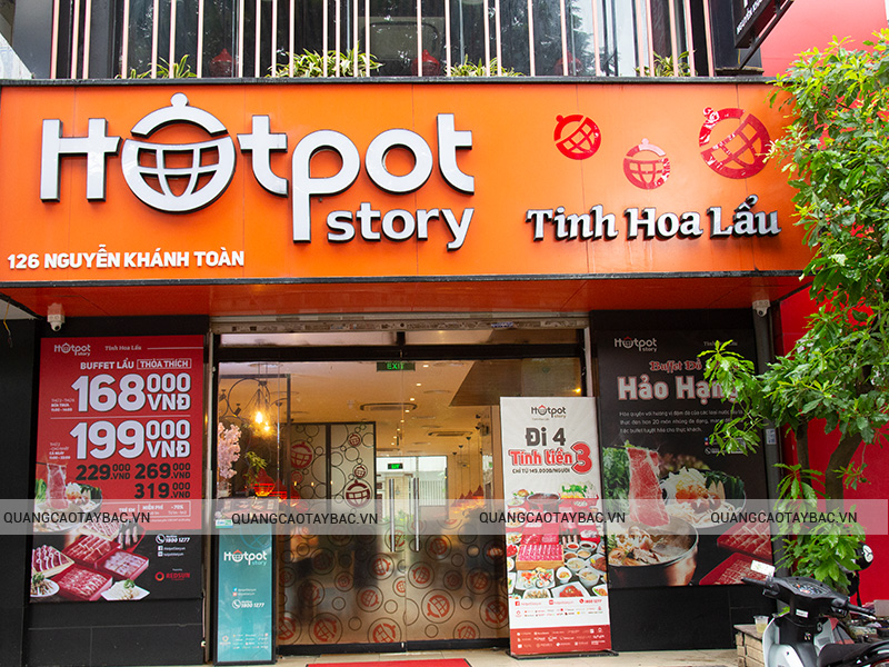 biển quảng cáo lẩu Hotpot Story