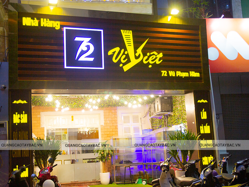 Biển quảng cáo led nhà hàng Vị Việt