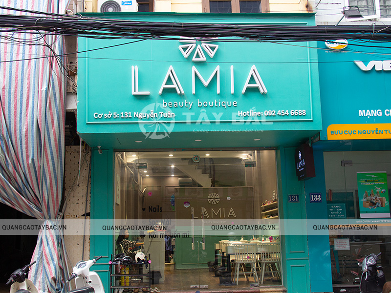 Biển quảng cáo nail Lamia