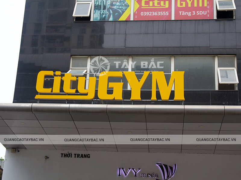Biển quảng cáo phòng tập Gym