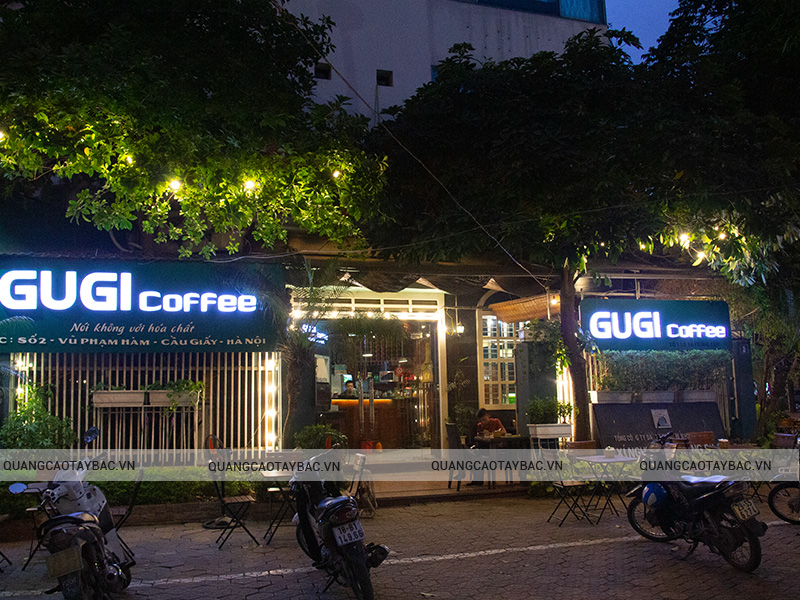 Biển quảng cáo cà phê Gugi