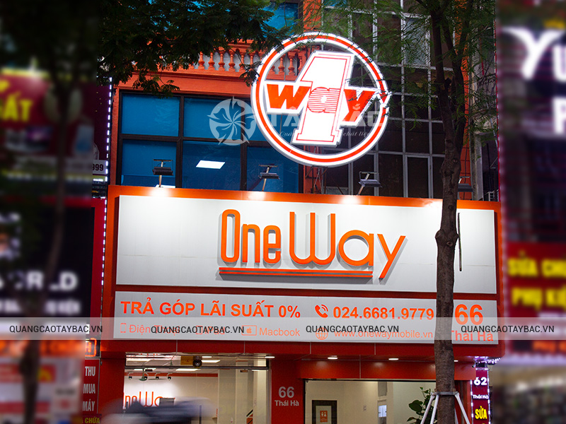 Biển quảng cáo cửa hàng điện thoại Oneway