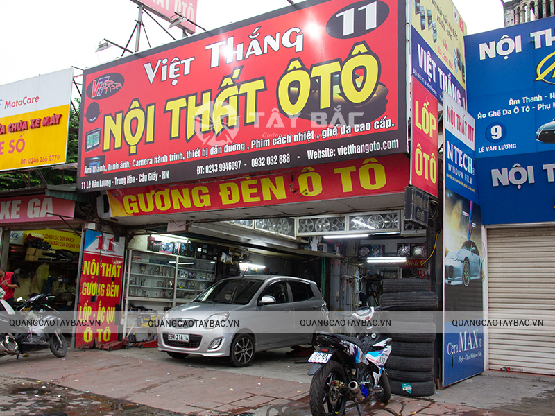 Biển quảng cáo nội thất oto Việt Thắng