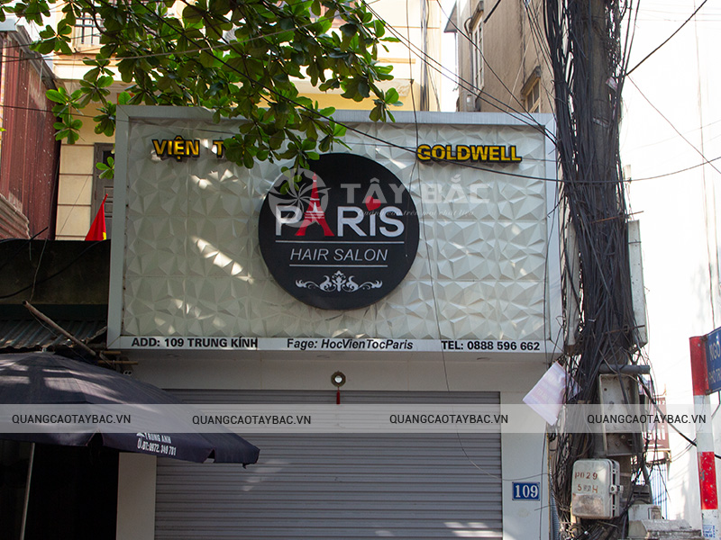 Biển quảng cáo Salon tóc Paris