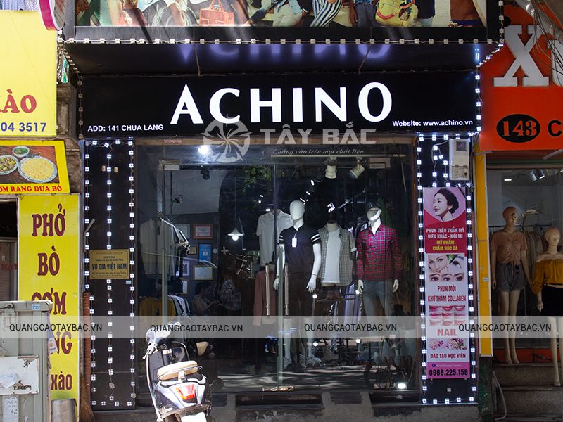 biển quảng cáo thời trang nam Achino