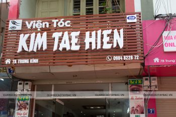 Biển quảng cáo Viện Tóc Kim Tae Hien