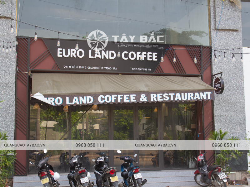Biển quảng cáo cafe Euro Land